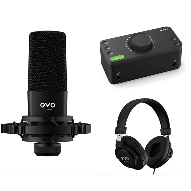 Evo by Audient Start Recording Bundle