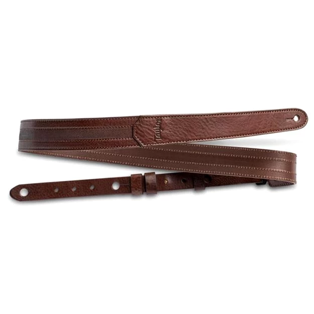 Taylor Slim Vegan Leather Strap, Chocolate Brown 1,5&quot;