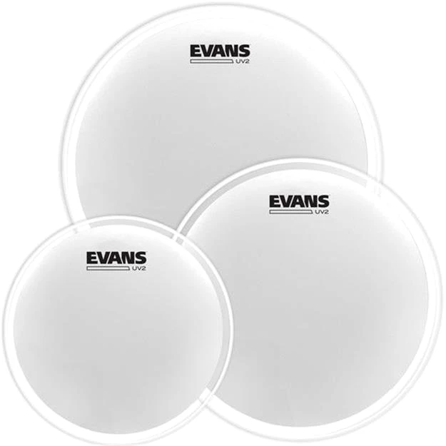 Evans UV2 Coated ETP-UV2-F Pack Fusion  10'',12&quot;,14&quot;